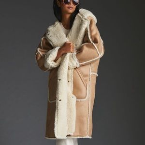 Pilcro Reversible Sherpa Coat